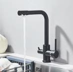 Zwarte Filter Keukenkraan – Messing met Dubbele Sproeier, Verzenden, Nieuw