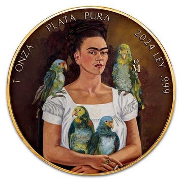 Mexico. 1 Onza 2024 1 oz Mexican Libertad Frida Kahlo - Me, Postzegels en Munten, Edelmetalen en Baren