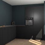 Zwarte keuken Portland 78670, Verzenden, Nieuw