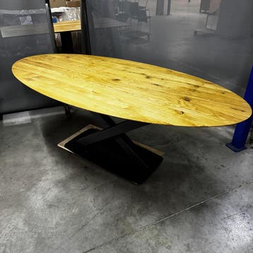 bert plantagie Eettafel Oxxi Ovaal - Ongebruikt, 100 tot 150 cm, Eikenhout, Ophalen of Verzenden, Zo goed als nieuw