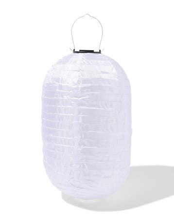 HEMA Solar lampion ovaal 28x40cm wit, Verzenden, Nieuw