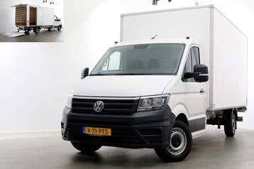 Volkswagen Crafter 35 2.0 TDI 140pk Bakwagen met laadklep en, Lederen bekleding, Gebruikt, Euro 6, Volkswagen