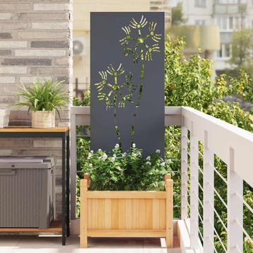 vidaXL Tuin Privacy Screen Antraciet 50 x 140 cm Koudgewalst, Verzenden, Nieuw