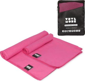 2dekans | TRVLMORE Microvezel Reishanddoek Set - 2 Stuks -, Ophalen of Verzenden, Zo goed als nieuw, Roze