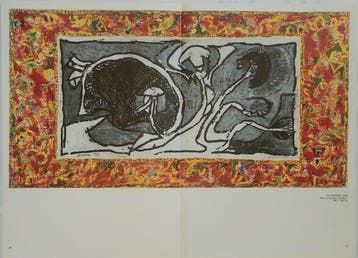 Pierre Alechinsky (1927), daprès - 2 Lithographies offset,
