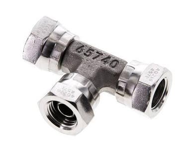 T-koppeling G1/4 Binnendraad RVS Hydrauliek 400bar, Verzenden, Nieuw