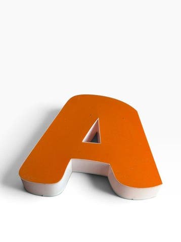 Grote Letter “A” / GEEN RESERVEPRIJS! - Lichtbord - Plastic, Antiek en Kunst