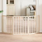 vidaXL Hondenhek opvouwbaar 3 panelen 150 cm populierenhout, Dieren en Toebehoren, Honden-accessoires, Verzenden, Nieuw