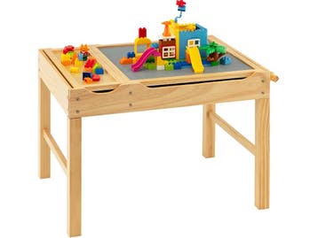 COSTWAY 2-in-1 kindertafel - omkeerbaar tafelblad -, Verzenden, Nieuw