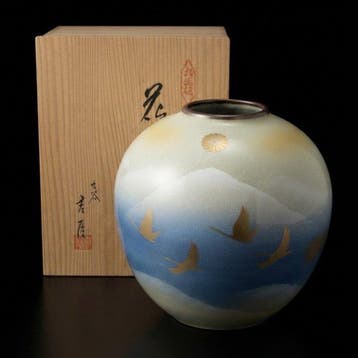 Kutani Ware () - Kutani Yoshin ( ) - Vaas - Porselein, Antiek en Kunst