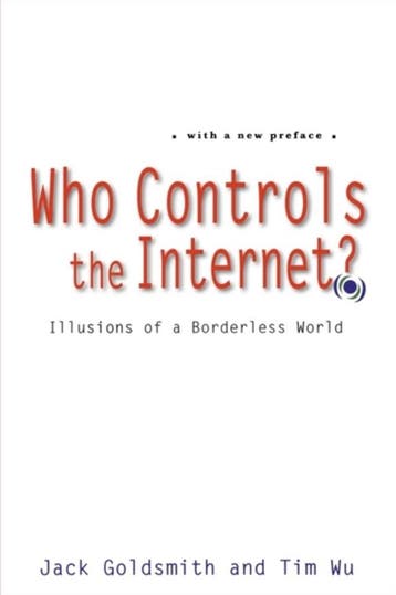 Who Controls The Internet? - Jack Goldsmith 9780195340648, Verzenden, Zo goed als nieuw, Jack Goldsmith