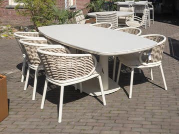Apple Bee Pine Key tuinstoelen met Melville outdoortafel!, Tuin en Terras, Tuinsets en Loungesets, Ophalen of Verzenden, Nieuw
