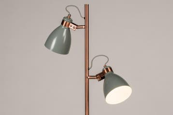 Rietveld Vloerlampen - Grijs, Roodkoper, Koper - Metaal, Verzenden, Nieuw