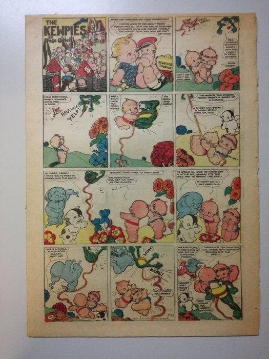 The Kewpies - 16 Krantenpaginas en strips - 1935, Boeken, Strips | Comics