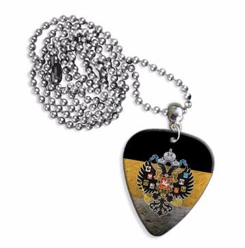 Rusische vlag plectrum ketting, sleutelhanger of oorbellen, Ophalen of Verzenden, Nieuw
