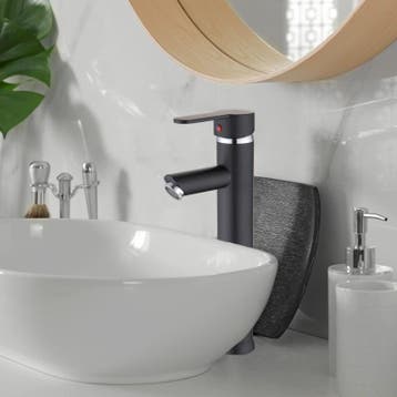 Zwarte Wastafelkraan 31cm | RVS | Nieuw | Scherpe Prijs, Minder dan 50 cm, Nieuw, Ophalen of Verzenden, Minder dan 25 cm