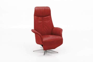 Relaxfauteuil Delfgauw - relaxfauteuils - Rood, Huis en Inrichting, Stoelen, Nieuw, Rood, Stof