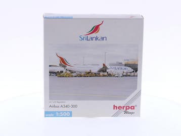 Schaal 1:500 Herpa 504638 SriLankan- Airbus A340-300 Reg...., Ophalen of Verzenden, Gebruikt