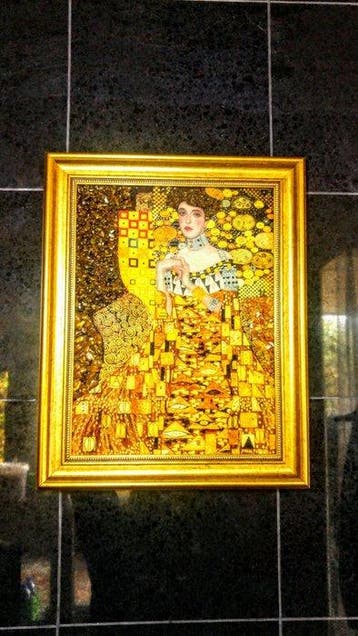 Baltisch amber foto - Klimt-collectie - Barnsteen - 47 cm -