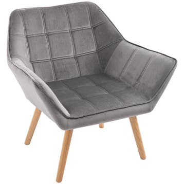 TRUUSK Oorfauteuil Relaxstoel - Scandinavisch Design - Fluwe, Verzenden, Nieuw