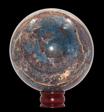 9,47 kg enorme K2 Jasperbol - 19 cm zeldzaam blauw
