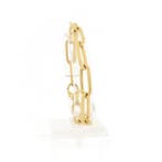 Schaap-/-Citroen gouden anker schakelarmband, Ophalen of Verzenden, Gebruikt, Overige kleuren, Goud