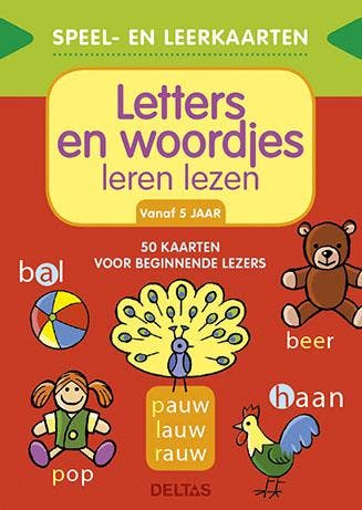 Speel- en leerkaarten - Letters en woordjes leren lezen (+5, Verzenden, Gelezen, ZNU