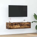 vidaXL TV-kast met lade Gerookt eiken 100 x 31 x 25,5 cm, Minder dan 50 cm, Verzenden, Nieuw, Minder dan 100 cm
