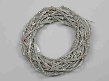 Krans Dik Grapewood White Wash 30×7 cm per stuk, Ophalen of Verzenden, Nieuw