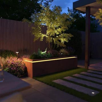 In-Lite Ready opzetrand - Cortenstaal - 200x50x8,9cm, Tuin en Terras, Minder dan 30 cm, 100 cm of meer, Nieuw, Metaal