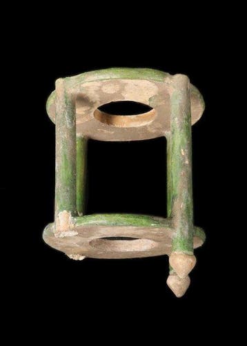 Oud-Chinees, Ming-dynastie Geglazuurd terracotta stand