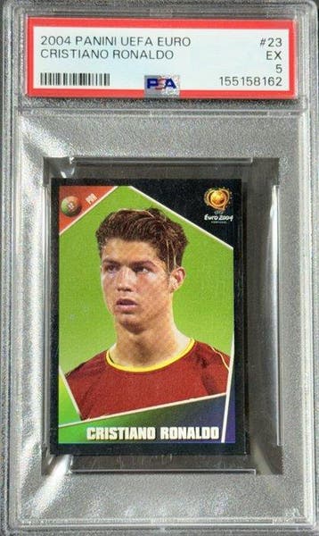 2004 Panini UEFA Euro Cristiano Ronaldo #23 Graded card,, Nieuw