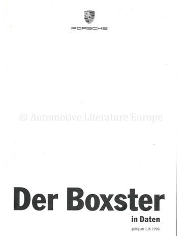 1997 PORSCHE BOXSTER PRIJSLIJST DUITS, Boeken, Nieuw, Porsche, Author