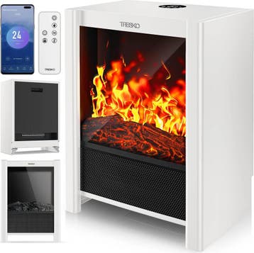 Sfeerhaard elektrisch - Elektrische haard - Met verwarming -, Verzenden, Zo goed als nieuw