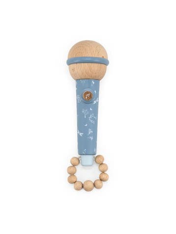 Label Label houten microfoon blauw  van €13,99 voor €13,90, Kinderen en Baby's, Ophalen of Verzenden, Nieuw