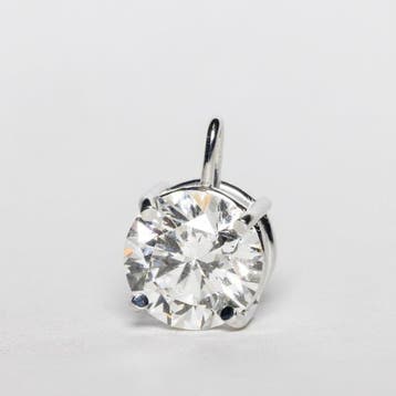 Zonder minimumprijs - Hanger - 18 karaat Witgoud - 2.12ct.