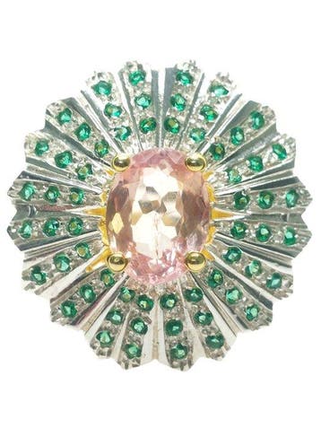 Zonder minimumprijs - Ring - 9 kt. Zilver, Geel goud, Nieuw