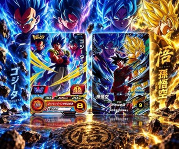 Bandai - 2 Card - Dragon Ball, Dragon Ball Z - Son Goku, Nieuw