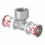Uponor MLC perskoppeling T stuk 25 x 3/4 x 25 binnendraad, Ophalen of Verzenden, Nieuw