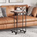 vidaXL Bijzettafel met wieltjes 40x30x63,5 bewerkt hout, Minder dan 50 cm, 50 tot 100 cm, 50 tot 75 cm, Verzenden