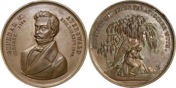 Brons medaille 1848 Frankfurt am Main, Verzenden