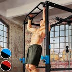Krachtstation met treklat - zwart/blauw, Sport en Fitness, Verzenden, Nieuw