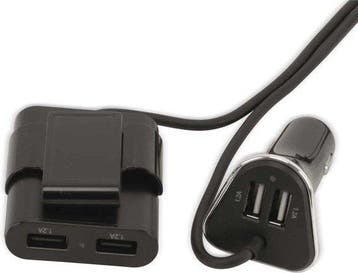 2dekans | All Ride USB Oplader voor Auto - Autolader - 12/, Ophalen of Verzenden, Zo goed als nieuw