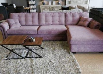 Loungebank Groenveld - loungebanken - Paars, Nieuw, Stof