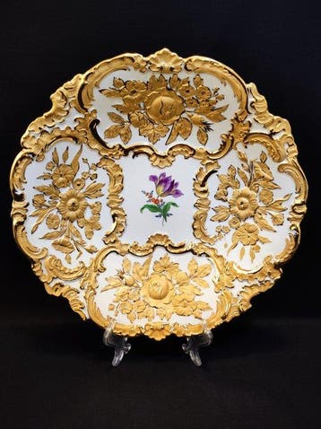Meissen - Schotel - große Prunkschale/Prunkteller Ø 31,5cm, Antiek en Kunst