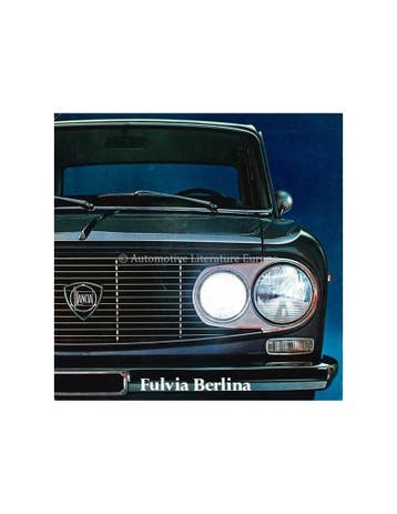 1971 LANCIA FULVIA BERLINA BROCHURE, Nieuw, Author
