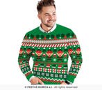 Kerst Sweater Elfjes Cartoon Groen Heren, Ophalen of Verzenden, Nieuw
