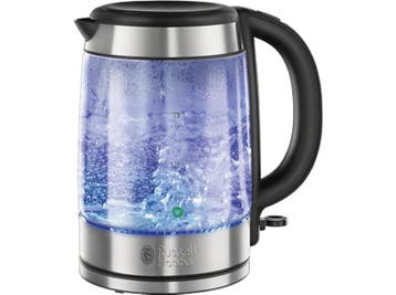 Russell Hobbs -  21600-57 Glass  - Zilver, 1 tot 2 liter, Verzenden, Nieuw