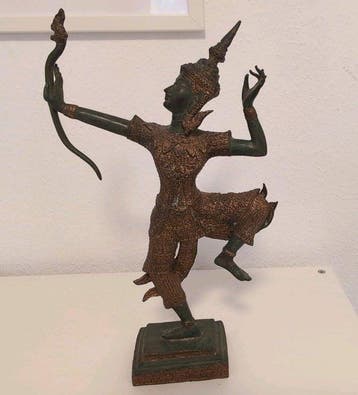 Brons Phra Ram Rama met boog – Thailand Ramakien-prins – 37