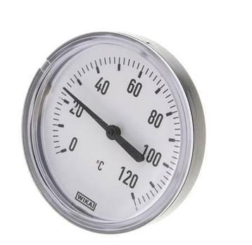 0 tot +120°C Plastic Bimetalen Thermometer 80mm Behuizing, Verzenden, Nieuw